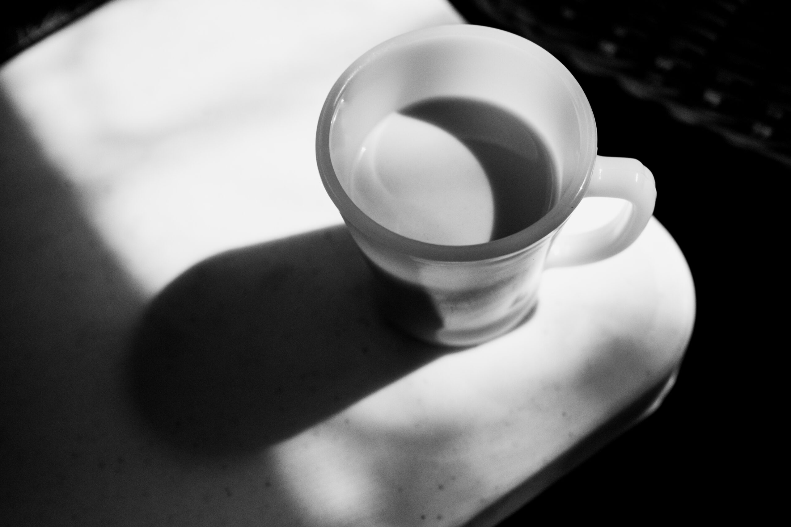 Coffee, art, black and white, fujifilm x-pro3